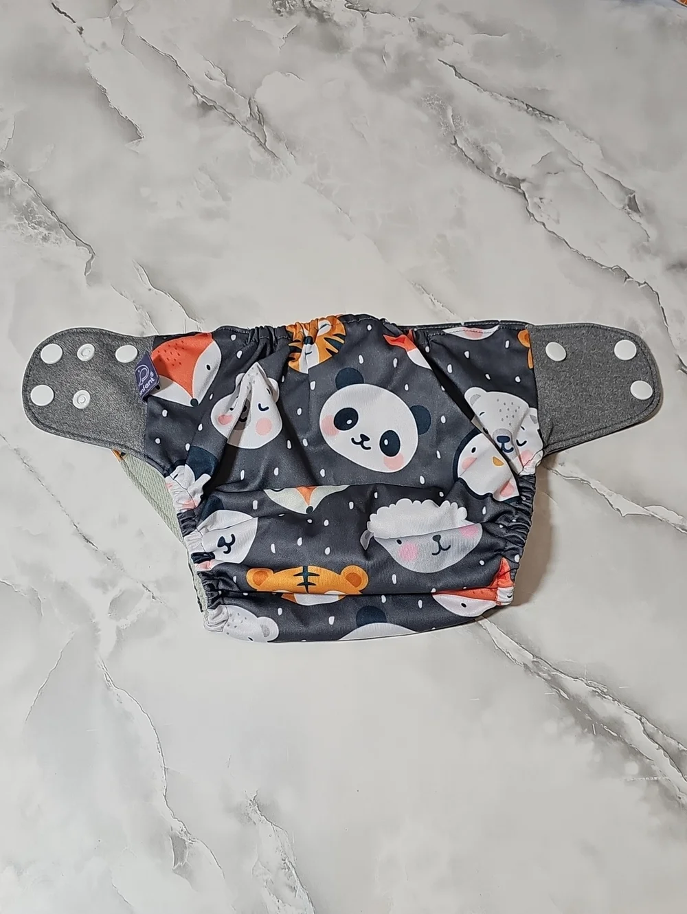 Reusable Pocket Cloth Diaper Adjustable Snaps